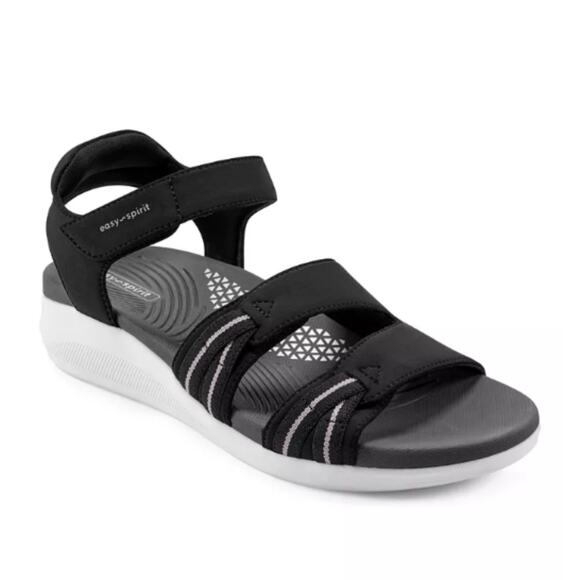 NEW Easy Spirit Women's Weber Lightweight Sporty Wedge Sandals 9M Open Toe - Picture 1 of 5